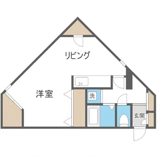 あっぷる家【4D号室】の間取り