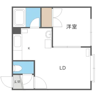 アプロード平岸324【205号室】の間取り