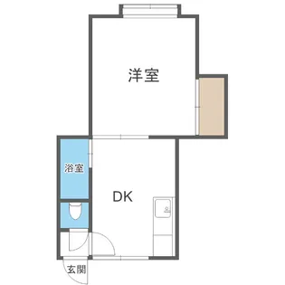 カーサティキ北郷【202号室】の間取り