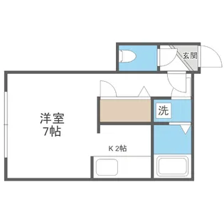 シャネル中井【3階】の間取り