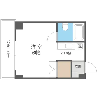 タイム15【205号室】の間取り