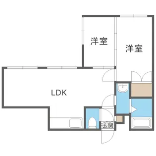 ビッグバーンズマンション月寒Ⅰ【401号室】の間取り