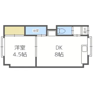 フォースI【206号室】の間取り