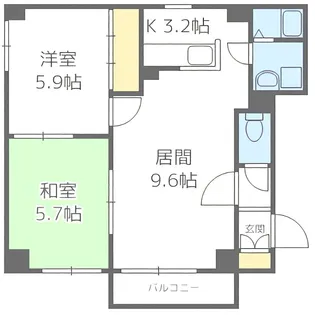 ティマル【4階】の間取り