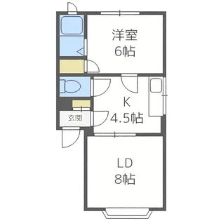 ベルウッド【101号室】の間取り