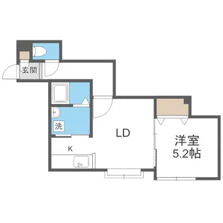 ハピネス北2条II【102号室】の間取り