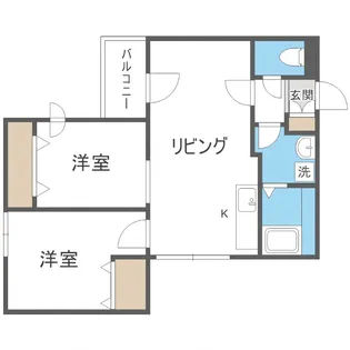 パーチェ豊平【3階】の間取り