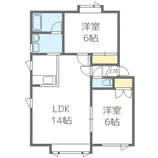 第一バーディハイツ【3階】の間取り