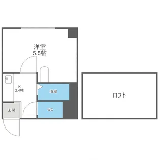 リベルタ平和通(旧:BELL平和通)【2階】の間取り