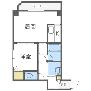 ロイヤルリバー【5階】の間取り