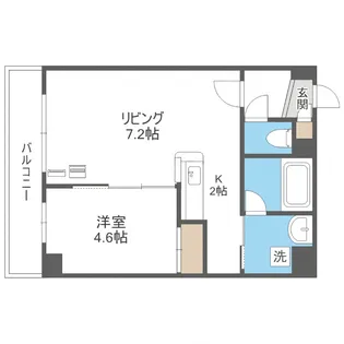 サンリッチ南5条【503号室】の間取り