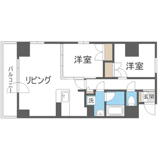 シティコート北1条【15階】の間取り