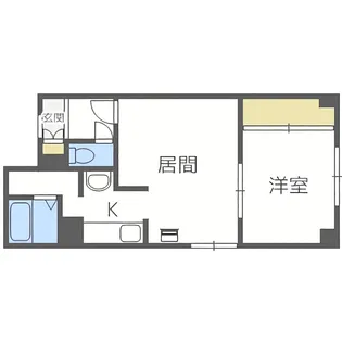 マイルーム南12条【406号室】の間取り