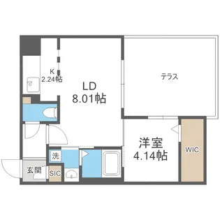 レヴォ水車町【1階】の間取り