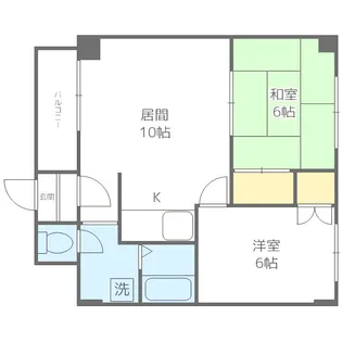 コーポラス河合【3階】の間取り