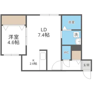 La Forte桑園 (ラフォルテ桑園)【4階】の間取り