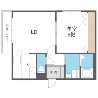 ルーナ南郷【401号室】の間取り