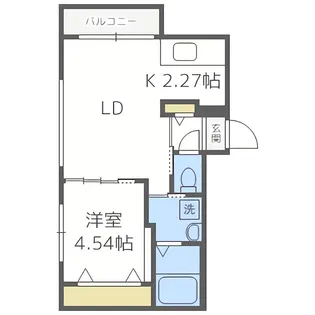 シエル新札幌【2階】の間取り