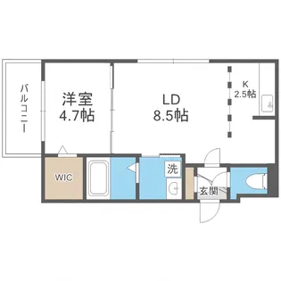 Fortune Terrace平岸【2階】の間取り