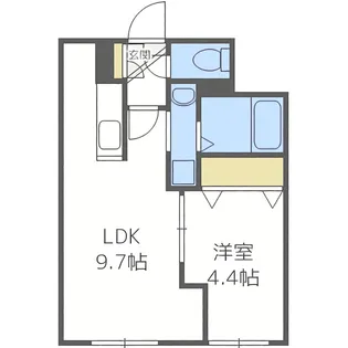 INFINITY南平岸【3階】の間取り