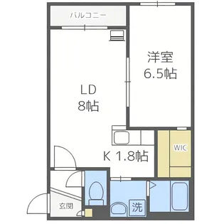 The Park 1【401号室】の間取り