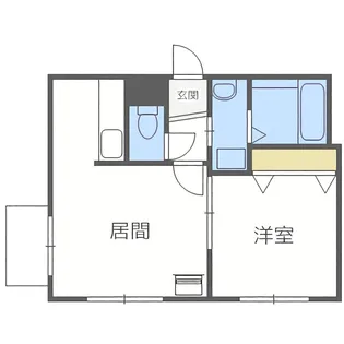 グランディール月寒1ー9【2階】の間取り