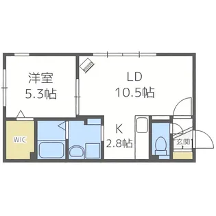 グランメール美園6-3【1階】の間取り