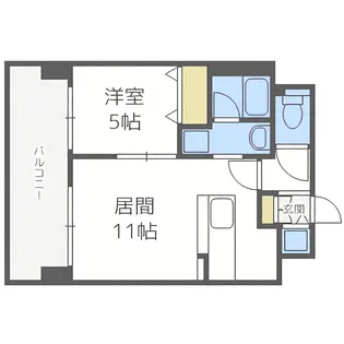 マストライフ知事公館【4階】の間取り