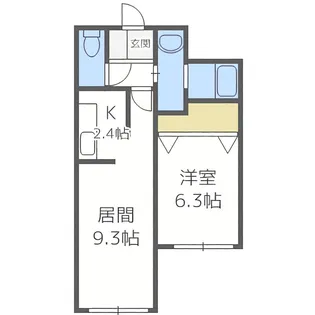 THE RESIDENCE PARK YAMAHANA (旧NHレジデンス山鼻)【3階】の間取り