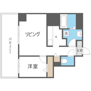 ビブレス月寒中央ステーション【6階】の間取り