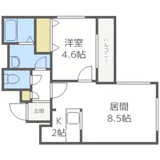 ワンダーハイム澄川【3階】の間取り