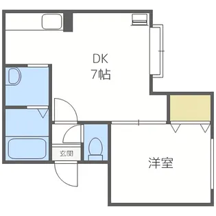 ルーエンハイム北郷【205号室】の間取り