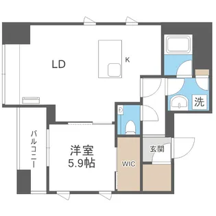 プライムメゾン大通公園【3階】の間取り