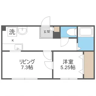 第3澄川銀座パレス【105号室】の間取り