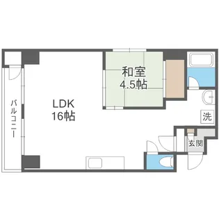 リベルティ大通【3階】の間取り
