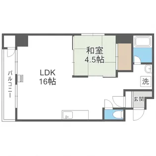 リベルティ大通【6階】の間取り