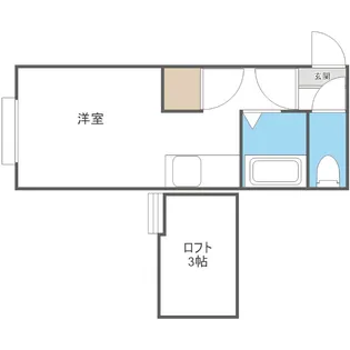Kコート平岸【203号室】の間取り