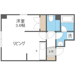 イー・エフ大通17ビル【3階】の間取り