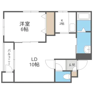 シャルム豊平【3階】の間取り