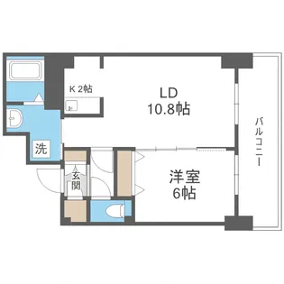 ティアラタワー中島倶楽部(III)【25階】の間取り