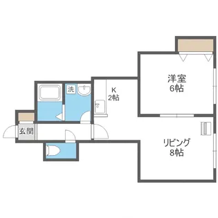 ステージノア豊平【2階】の間取り