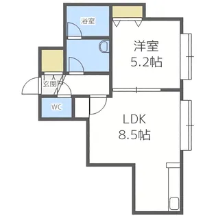 チケン栄通【2階】の間取り