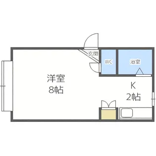 スパシエルクスⅢ番館【203号室】の間取り