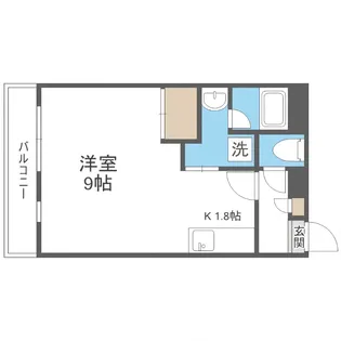 ルーブル4条館【6階】の間取り