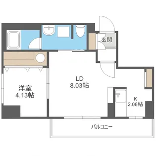 レジディア大通西【15階】の間取り
