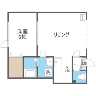 日勝ハイツ【202号室】の間取り