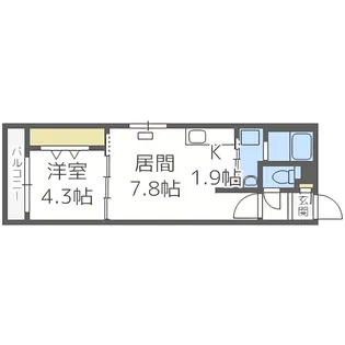 プリエ美園【2階】の間取り
