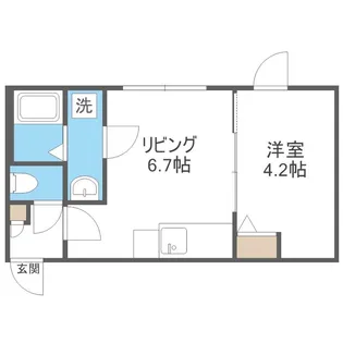 アクアマーレ澄川【3階】の間取り