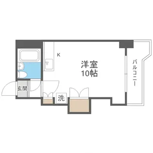 シティハイム平岸【802号室】の間取り