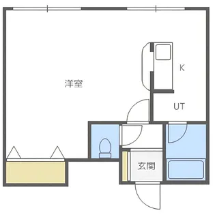 ファーストコートA【403号室】の間取り